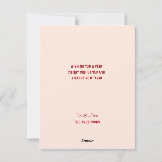 Moderne kleurrijke dambord kerst Kaart (Achterkant)