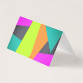 Moderne kleurrijke dank u geometrische abstracte k kaart (Achterkant)