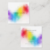 Moderne, kleurrijke design professionele Sjabloon Vierkante Visitekaartje (Voorkant / Achterkant)