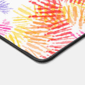 Moderne Kleurrijke Desk Mat met Zure Borstel Strok (Hoek)