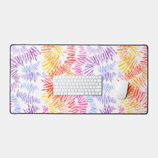 Moderne Kleurrijke Desk Mat met Zure Borstel Strok (Keyboard & Muis)