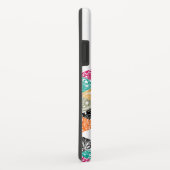 Moderne kleurrijke driehoek en witte paisleybekled Case-Mate iPhone case (Achterkant/rechts)