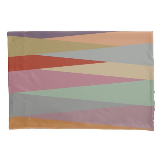 Moderne, kleurrijke driehoeken voor gebruik buiten kussensloop (Voorkant)