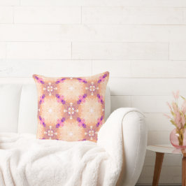 Moderne kleurrijke eclectische doorsnede en Paarse Kussen