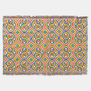 Moderne Kleurrijke Eenvoudige Batik Motieven Deken