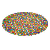 Moderne Kleurrijke Eenvoudige Batik Motieven Snijplank (Hoek)