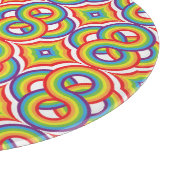 Moderne Kleurrijke Eenvoudige Batik Motieven Snijplank (Hoek)