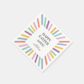 Moderne kleurrijke eenvoudige gestipt gelukkig Paa Servet (Hoek)