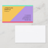 Moderne, kleurrijke, eenvoudige professionele Sjab Visitekaartje (Voorkant / Achterkant)