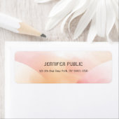 Moderne, kleurrijke, eenvoudige retouradressen etiket (Insitu)