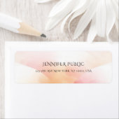 Moderne, kleurrijke, eenvoudige retouradressen etiket (Insitu)