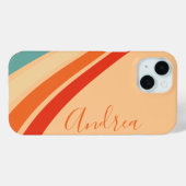 Moderne Kleurrijke Eenvoudige Retro Stijlvolle Mon Case-Mate iPhone Case (Achterkant (horizontaal))