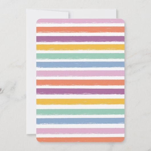 Moderne kleurrijke eierjacht Eenvoudige Schattigee Kaart (Achterkant)