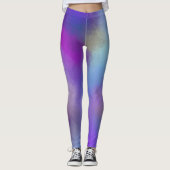 Moderne, kleurrijke, elegante Abstracte Art Sjablo Leggings (Voorkant)