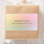 Moderne, kleurrijke, elegante, eenvoudige recessie etiket (Insitu)