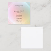Moderne, kleurrijke, elegante ontwerpSjabloon Vierkante Visitekaartje (Voorkant / Achterkant)