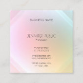 Moderne, kleurrijke, elegante ontwerpSjabloon Vierkante Visitekaartje (Voorkant)