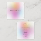 Moderne, kleurrijke, elegante ontwerpSjabloon Vierkante Visitekaartje (Voorkant / Achterkant)