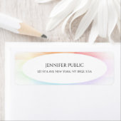 Moderne, kleurrijke, elegante Professional Eenvoud Etiket (Insitu)