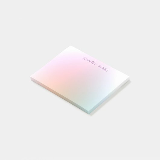 Moderne, kleurrijke, elegante professionele Sjablo Post-it® Notes (Schuin)