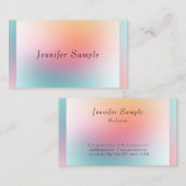 Moderne, kleurrijke, elegante professionele Sjablo Visitekaartje (Voorkant / Achterkant)