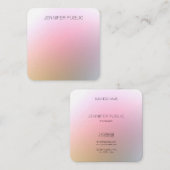 Moderne, kleurrijke, elegante Sjabloon van design Vierkante Visitekaartje (Voorkant / Achterkant)