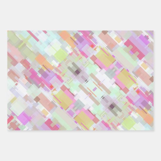 Moderne kleurrijke en heldere Abstracte geometrisc Inpakpapier Vel (Voorkant 2)