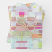 Moderne kleurrijke en heldere Abstracte geometrisc Inpakpapier Vel (In situ)