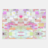 Moderne kleurrijke en heldere Abstracte geometrisc Inpakpapier Vel (Voorkant)