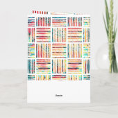 Moderne, kleurrijke Fabulous 50th Birthday Invitat Kaart (Achterkant)