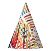 Moderne Kleurrijke Fabulous 50th Verjaardag Person Feesthoedjes (Links)