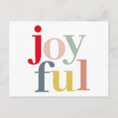 Moderne, kleurrijke feestelijke feestdag feestdagenkaart (Voorkant)