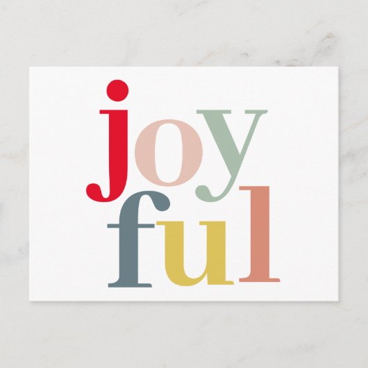 Moderne, kleurrijke feestelijke feestdag feestdagenkaart (Voorkant)