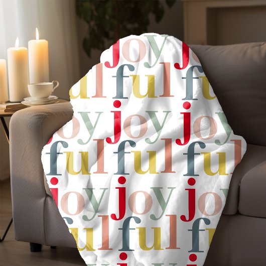 Moderne, kleurrijke feestelijke feestdag fleece deken