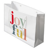 Moderne, kleurrijke feestelijke feestdag groot cadeauzakje (Voorkant Gekanteld)