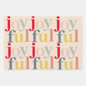 Moderne, kleurrijke feestelijke feestdag inpakpapier vel (Voorkant 3)