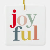 Moderne, kleurrijke feestelijke feestdag keramisch ornament (Voorkant)