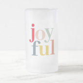 Moderne, kleurrijke feestelijke feestdag matglas bierpul (Center)