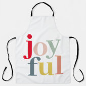 Moderne, kleurrijke feestelijke feestdag schort (Voorkant)