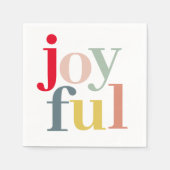 Moderne, kleurrijke feestelijke feestdag servet (Voorkant)