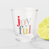 Moderne, kleurrijke feestelijke feestdag shot glas (Voorkant)