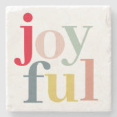 Moderne, kleurrijke feestelijke feestdag stenen onderzetter (Voorkant)