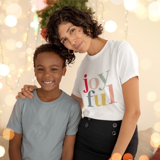 Moderne, kleurrijke feestelijke feestdag t-shirt