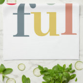 Moderne, kleurrijke feestelijke feestdag theedoek (Gevouwen)