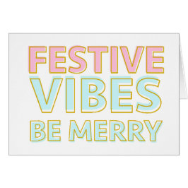 Moderne Kleurrijke Feestelijke Vibes Be Merry