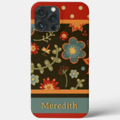 Moderne kleurrijke Floral Dragonfly Inspirivity Case-Mate iPhone Case (Achterkant)