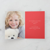 Moderne Kleurrijke Foto Gelukkig Feestdagen Kaart (Binnen)