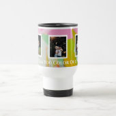 Moderne Kleurrijke Fotocollage Oma Reismok Reisbeker (Center)