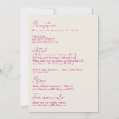 Moderne Kleurrijke Franse Retro Alles In Een Bruil Kaart (Achterkant)