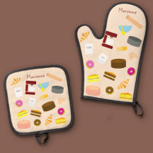 Moderne kleurrijke gebakken goederen en bakgerei